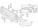 Headlight Bezel Bumper Molding - Right, Front