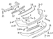 LMTD Molding <br>Bumper Trim Bezel Bumper grille Cap Cover Insert strip MOULDING Bar Pad Side - Rear