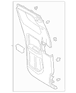 Door Interior Trim Panel - Left, Rear (XLT)