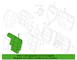 Seat Back Cushion Cover - Left, Rear
