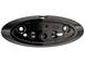 Smoke Chrome and Black Oval Ford Emblems