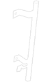 Window Regulator Guide Track Extension - Left, Front