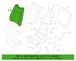 Seat Back Cushion Cover - Left, Rear