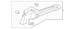 Interior Quarter Panel Trim Package Tray Support - Left, Rear