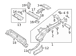 Floor Pan Bracket Filler Side Rail - Left, Rear, Center