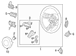Steering Wheel Kit - 2.3L (Convertible, AT)