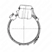 3/8 - 24 JIC Connector for ATD S60 14L EPA07