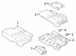 Frame Seat Cushion <br>Seat Base Latch Support 60% Side - Front, Rear, Back