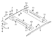 Roof Luggage Carrier Side Rail Rack - Left