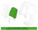 Seat Back Cushion Cover - Right, Front