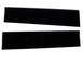 SuperCab & SuperCrew Black Platinum Stainless Steel B-Pillar Trim for Vehicles without Factory Keypad