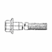 M10 x 1.5 x 65 mm Hexagon Flange Bolt - 10.9 Phosphate
