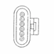 6-Way Connector and Seal Assembly - Metripack, 150 Series