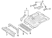 Floor Pan Bracket Filler Side Rail - Left, Rear, Center