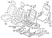 Seat Latch Cover - Left, Rear, Inner