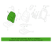 Seat Back Cushion Cover - Left, Front