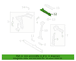 Roof Side Rail Airbag Seat Sensing Bracket - Left, Inner