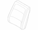 Seat Back Cushion Cover - Left, Front