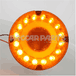 LIGHT- LED GLO BUS SIGNAL 7" AMBER RND
