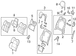 Headrest pad <br>Headrest part of the Seat Perforated - Left, Front