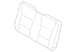Seat Back Cushion Cover - Left, Rear