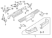 Bumper Face Bar Reinforcement Beam Bracket - Right, Rear