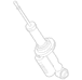 Shock Absorber - Rear (Black Diamond)
