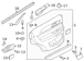 Door Interior Trim Panel - Left, Rear (Police)