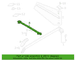 Roof Luggage Carrier Cross Rail Support - Front