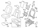 Seat Back Cushion Cover - Left, Front