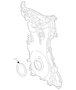 Engine Timing Cover Cylinder - Front 2.5L