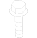Hex Head Bolt And Washer Body B Pillar Trim Panel - M6 X 25MM