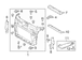 Radiator Support Baffle Air Deflector - Left, Front