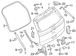Liftgate Support Strut Holder Stud - M10 X 1.50 20