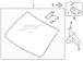 LINCOLN Windshield Glass WindSCREEN Spacer <br>A for a vehicle