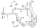 Suspension Control Arm Nut Stabilizer Bar Bracket Sway - M18, Front, Rear 3.0L