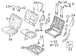 Seat Cover Cushion - Left, Rear