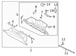 Box Glove Compartment <br>A combination of parts that make up the complete Onyx