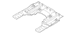 Seat Track Support Bracket Mounting Adjuster - Rear (Low, Mid)