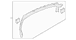 Door Window Molding Decal - Left, Front