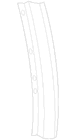 Body C-Pillar Molding - Right, Lower