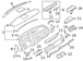 Closing plate Instrument Panel Trim <br>Instrument Sandstone
