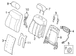 Seat Cushion Pad Back - Left, Front