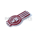 EMBLEM-HOOD KW RED VIT ENAMEL/CHROME