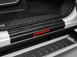 Tufskinz Red Lettering on Black Texture Door Sill Kit