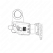 EGR Butterfly Valve and Actuator Assembly for S60
