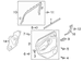 Door Window Molding Decal - Left, Rear