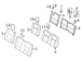 Seat Back Cushion Cover - Left, Rear (XL)