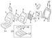 Seat Back Recliner Adjustment Handle Adjusting - Front