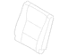 Seat Back Cushion Cover Baja tan Crew Cab with Armrest